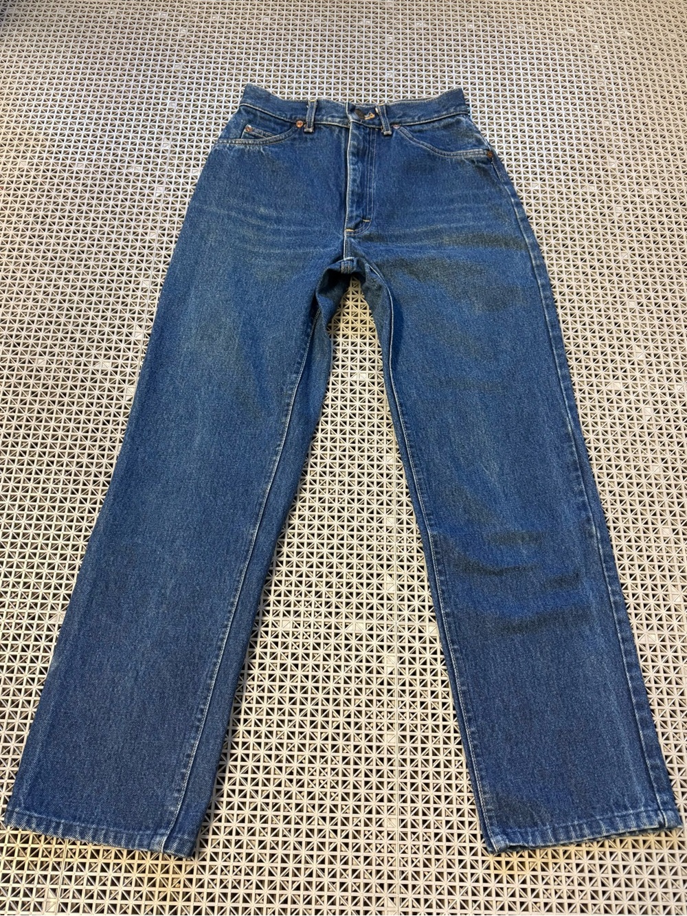 Vintage Lee 1980’s-90’s Straight-Leg Dark Wash Blue Jeans - Made in USA